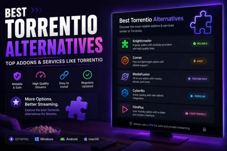 Best 7 Torrentio Alternatives for Stremio Streaming in 2026 3 Torrentio Alternatives