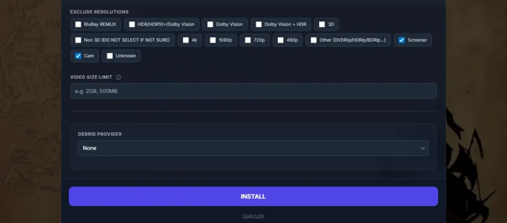 Torrentio Install Step 6